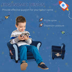 Child Armchair Kids Mini Sofa Chair with Armrest for 3-6 Years Old Blue