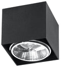 BLAKE Black Square Ceiling Lamp - Modern Loft Design, GU10