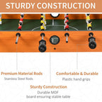 Football Table Heavy Duty 84.5cm for Arcades, Pub, Game Room, 8 Rods, 2 Foosballs
