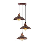 3 Head Vintage Industrial E27 Ceiling Hanging Light Shade Metal Pendant Lamp