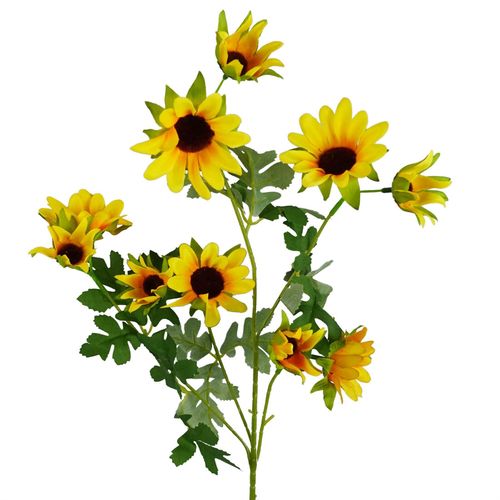 70cm Artificial Yellow Flower Spray