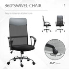 Executive Office Chair High Back Mesh Chair Seat Office Desk Chairs, Black