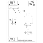 Aluminum GU10 Ceiling Lamp - Modern Design