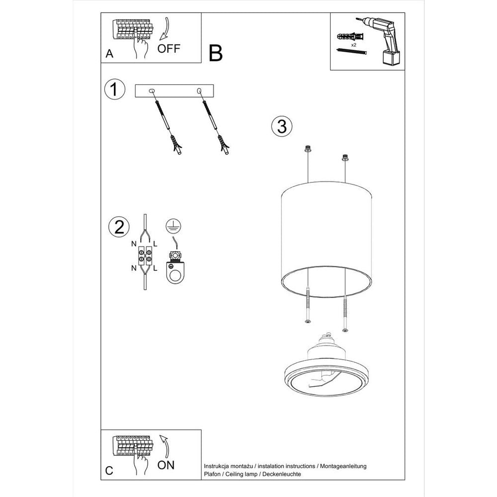 Aluminum GU10 Ceiling Lamp - Modern Design