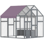 Large Walk In Chicken Run for 6-8 Poultries, 1.7 x 1.8 x 1.8 m
