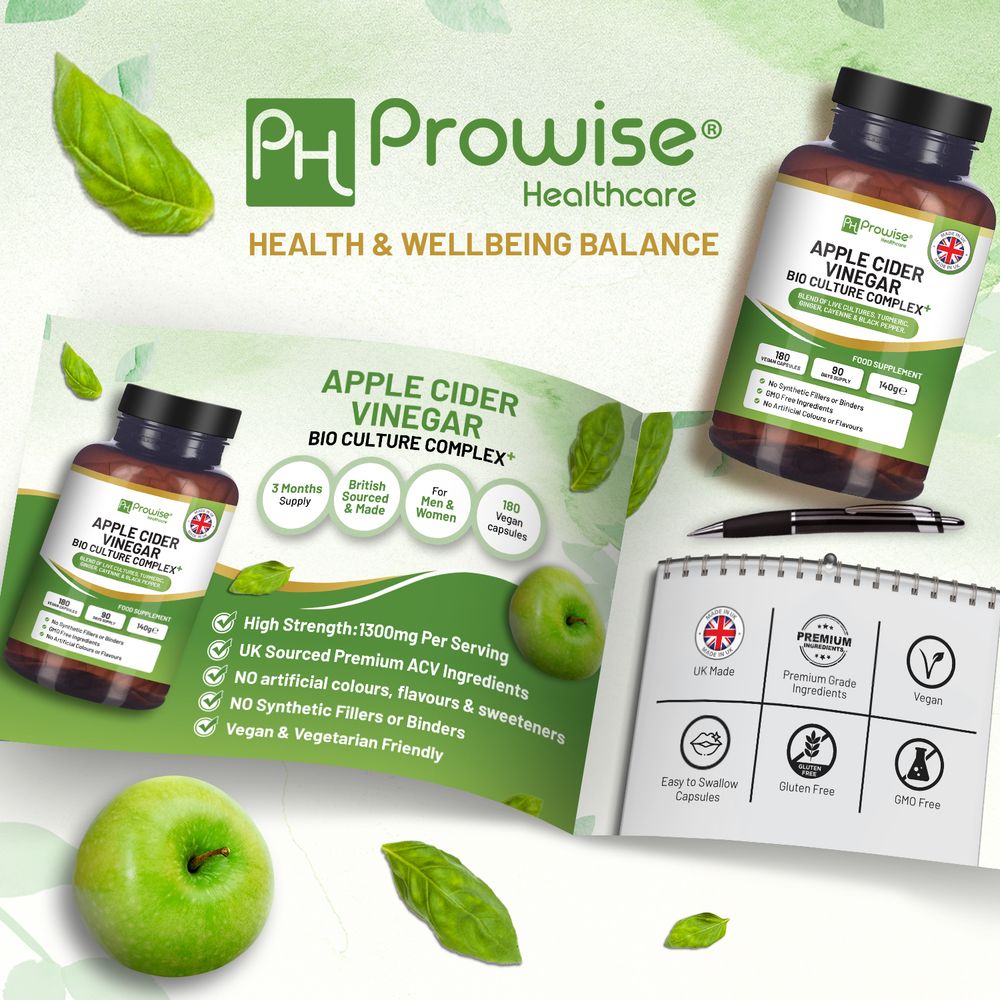 Apple Cider Vinegar Capsule - 1300mg Vegan Supplement