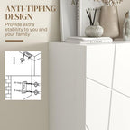 Shoe Storage Cabinet with Soft-Close Hinges and Adjust Shelves
