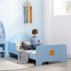Toddler Bed w/ Space-themed Patterns, for Boy, Girls, Ages 3-6 Years