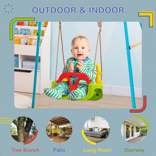 3 in 1 Kids Swing Seat, Adjustable Toddler Swing Chair, Green