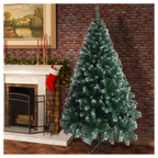6FT Iron Leg White PVC 650 Branches Christmas Tree Artificial