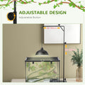 Reptile Lamp Stand: Adjustable Height, Stable Base, Versatile for Lizards & Snakes
