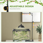Reptile Lamp Stand: Adjustable Height, Stable Base, Versatile for Lizards & Snakes