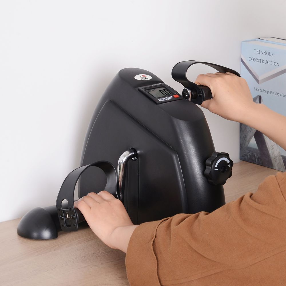 Mini Exercise Bike Portable Pedal Exerciser Arm Leg Cycle Gym Fitness LCD Display