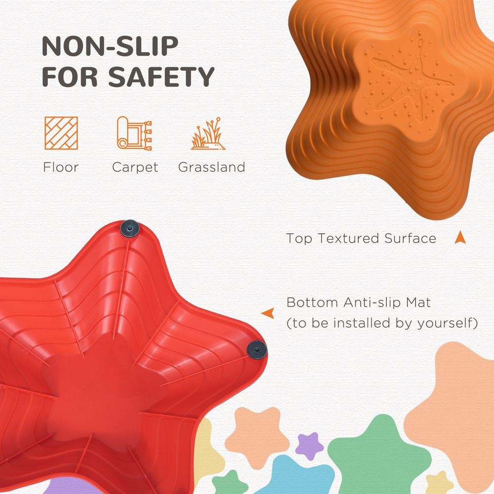 11-Piece Balance Stepping Stones - Non-SlipObstacle Course for Kids - Improve Coordination