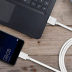 FX USB Data Cable - Fast Charge & Sync - Micro USB - White - Compatible with mobile phone, HTC, Motorola