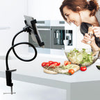 AQ 360 Aluminium Alloy Rotating Tablet Holder - Black - Adjustable Gooseneck