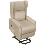 Power Lift Chair for the Elderly Fabric Recliner Armchair w/ Remote Beige
