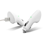 USB Car Charger 1000mA - White