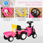 Pink Sliding Car w/Horn - Indoor & Outdoor - Ages 12-36 Months - 25 kg Load - Battery Powered