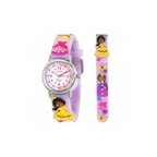Kids 3D Cartoon Time Teacher Watch Lilac Princess: Easy to Read, for Teaching Time - Limited Stock!