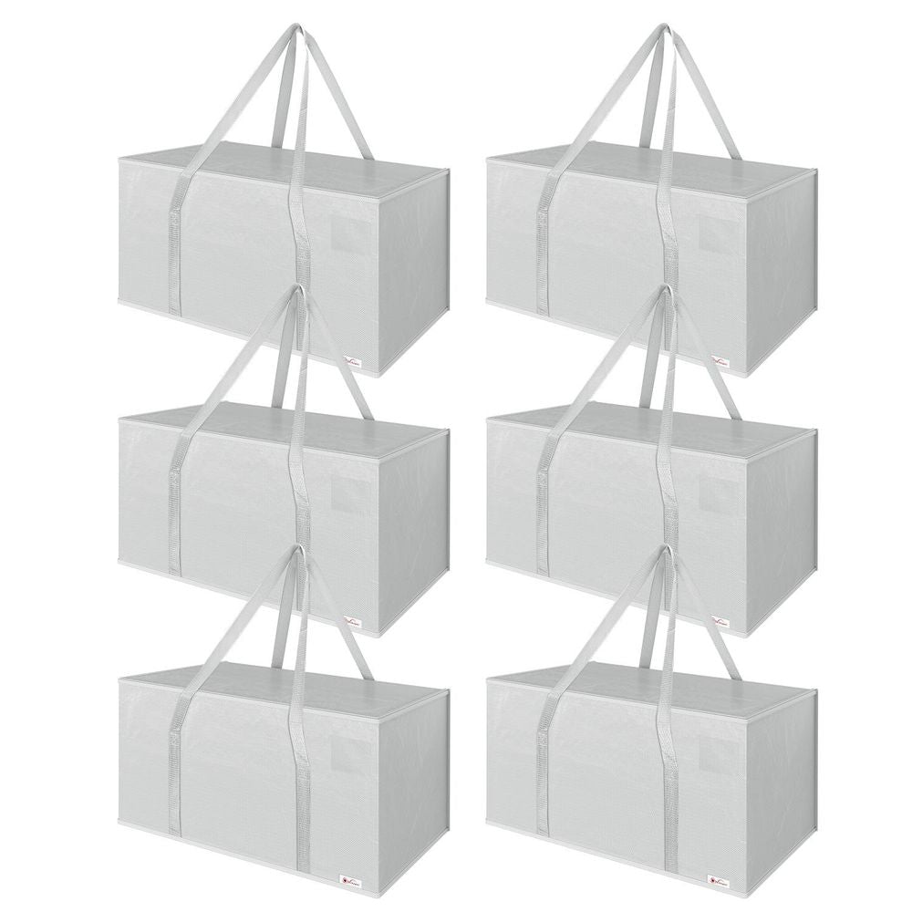 6PK Moving Bags - Large, Strong, and Convenient Storage Solution