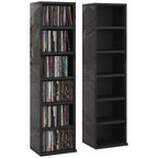 CD Storage Unit - Set of 2 with Adjustable Shelves