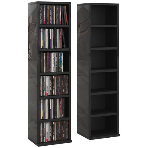 CD Storage Unit - Set of 2 with Adjustable Shelves