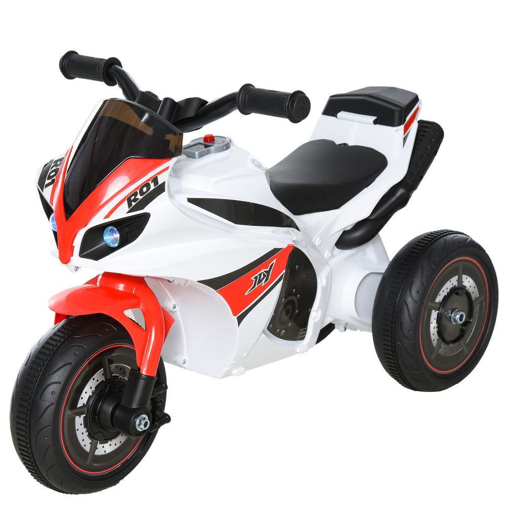 Kids Ride-On Bike 3-Wheel Vehicle w/ Music Lights 18-36 Mths