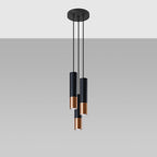 Pendant lamp steel Loopez modern Design GU10 with Bulb Detail