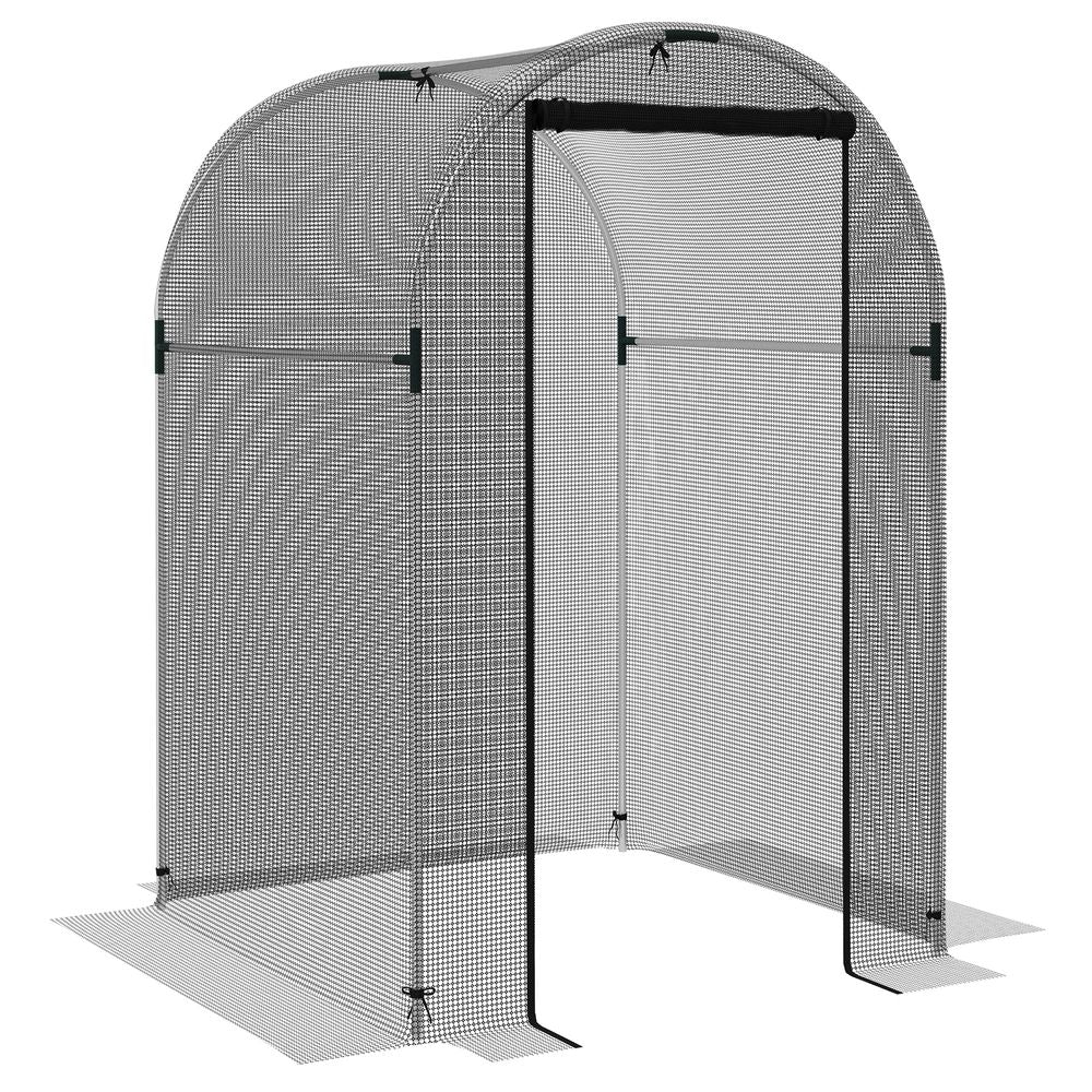 Fruit Cage, Plant Protection Tent, 1.2 x 1.2 x 1.9m, Black