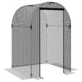 Fruit Cage, Plant Protection Tent, 1.2 x 1.2 x 1.9m, Black