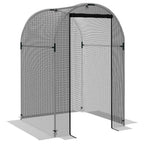 Fruit Cage, Plant Protection Tent, 1.2 x 1.2 x 1.9m, Black