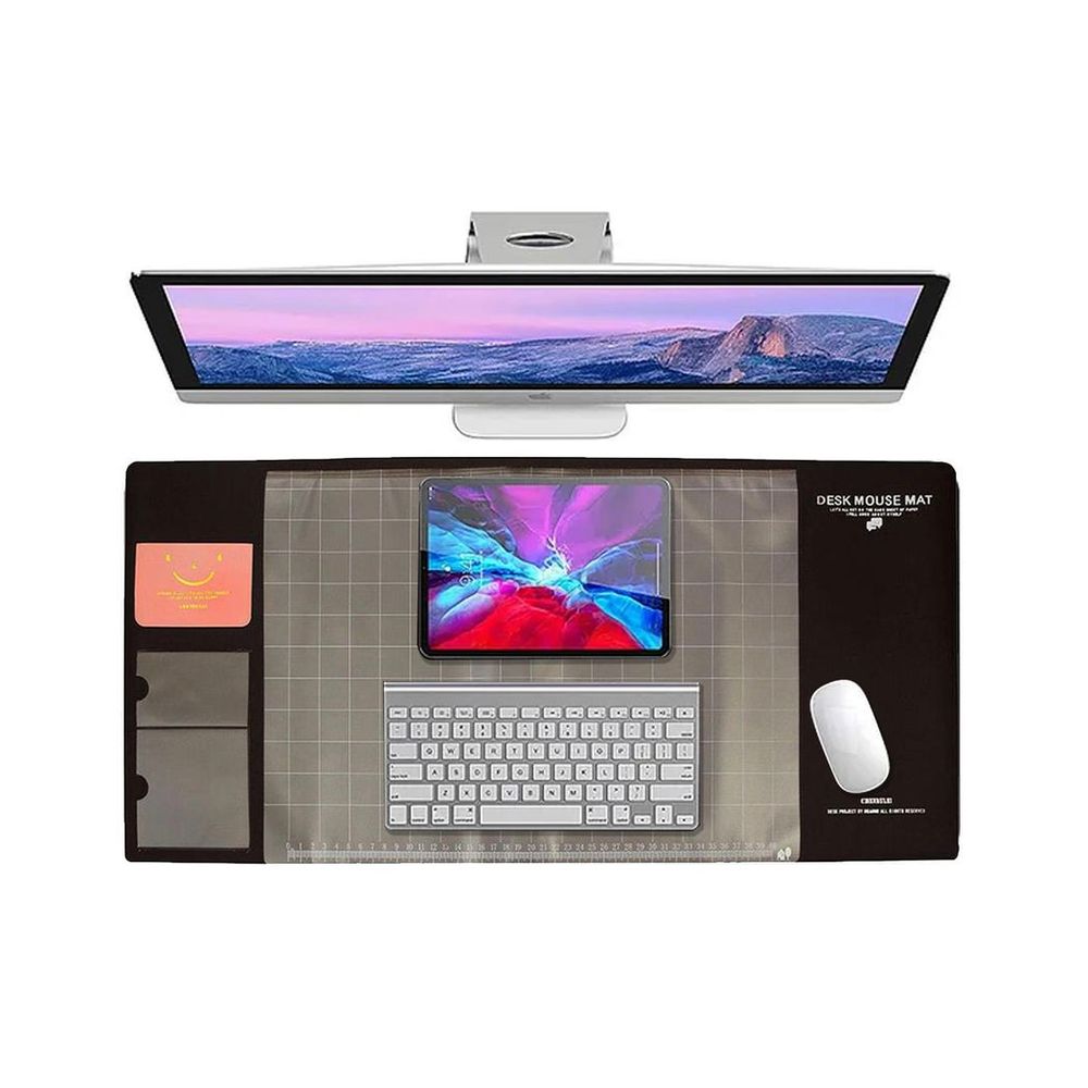 Multifunctional & Eco-friendly Office Desk Mouse Mat - Brown