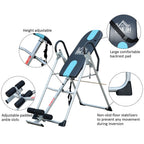 Gravity Inversion Table Foldable Therapy Bench Home Fitness Upside Down Stretching Home Gym Fitness Training Machine Black