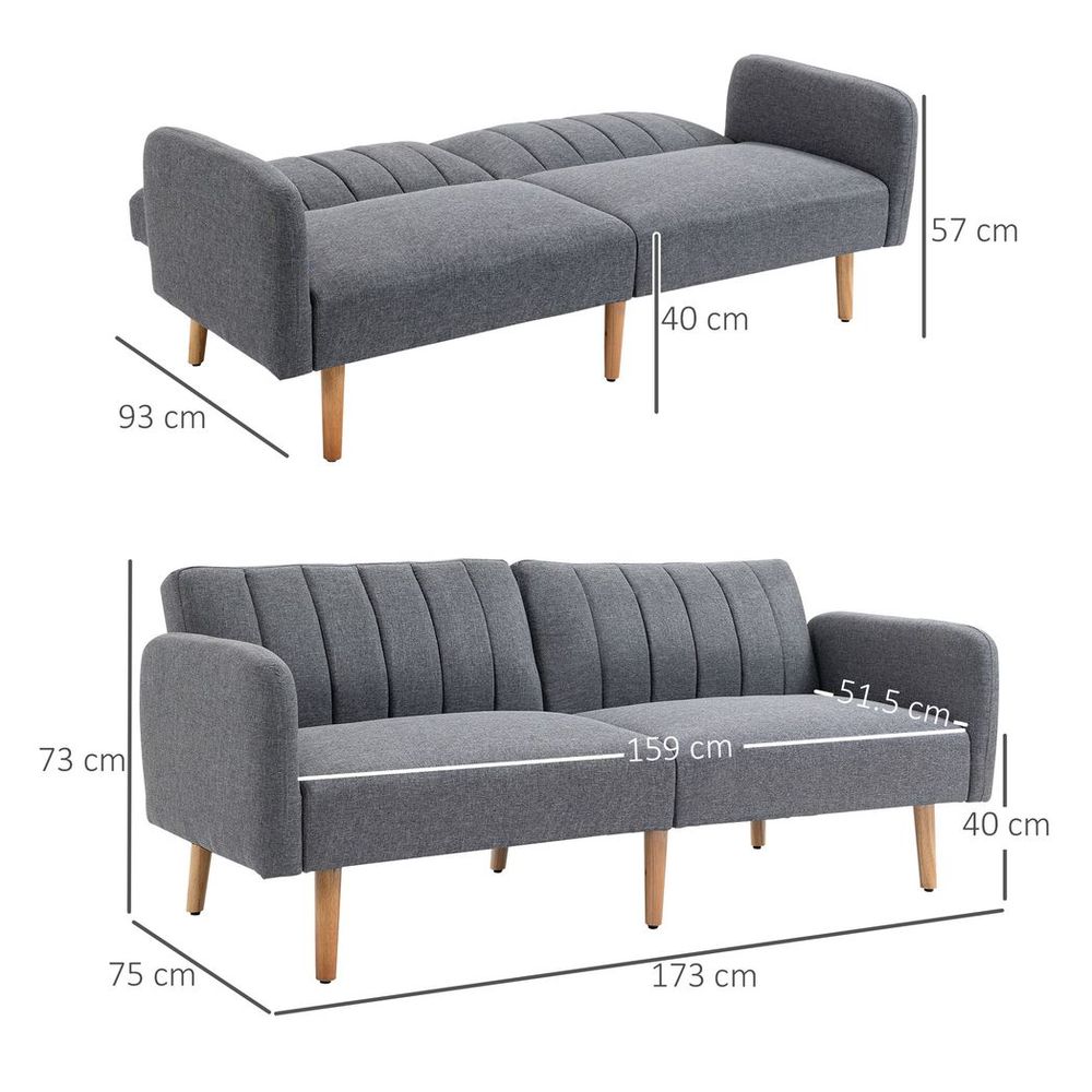 Versatile Adjustable Backrest Sofa Bed - for Living & Guest Rooms!