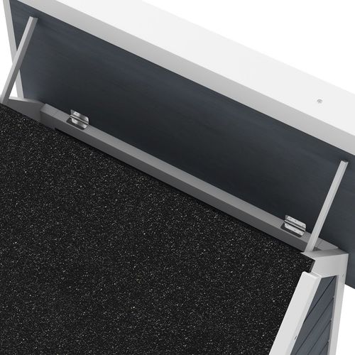 ?Outdoor Feral Cat House with Openable Asphalt Roof,?Grey