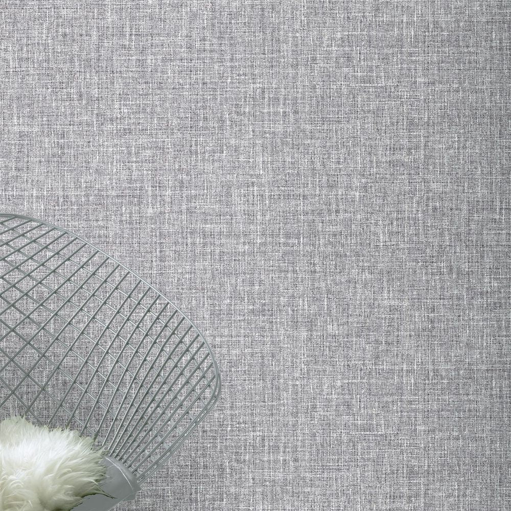 Luxurious Hessian Mid Grey Rugs - Stylish