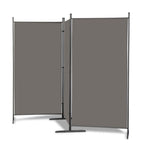 Steel Frame Folding Screen - Grey, 3 Panels