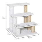 Pet Stair with 4-step Climb Ladder, Scratching Posts