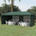 6m x 3m Garden Gazebo Marquee Canopy Party Tent Canopy Patio Green