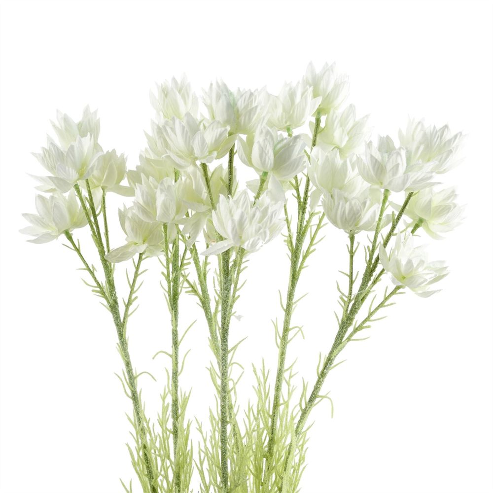 Natural Silk Starflower Stem 6-Pack - 30 Blooms - Beautiful Decorative Flowers