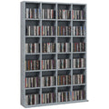 DVD CD Media Storage Rack, Video Display Unit, 89 x 130.5 cm, Grey