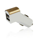 FX Twin Socket USB 2.1A Car Charger, Gold