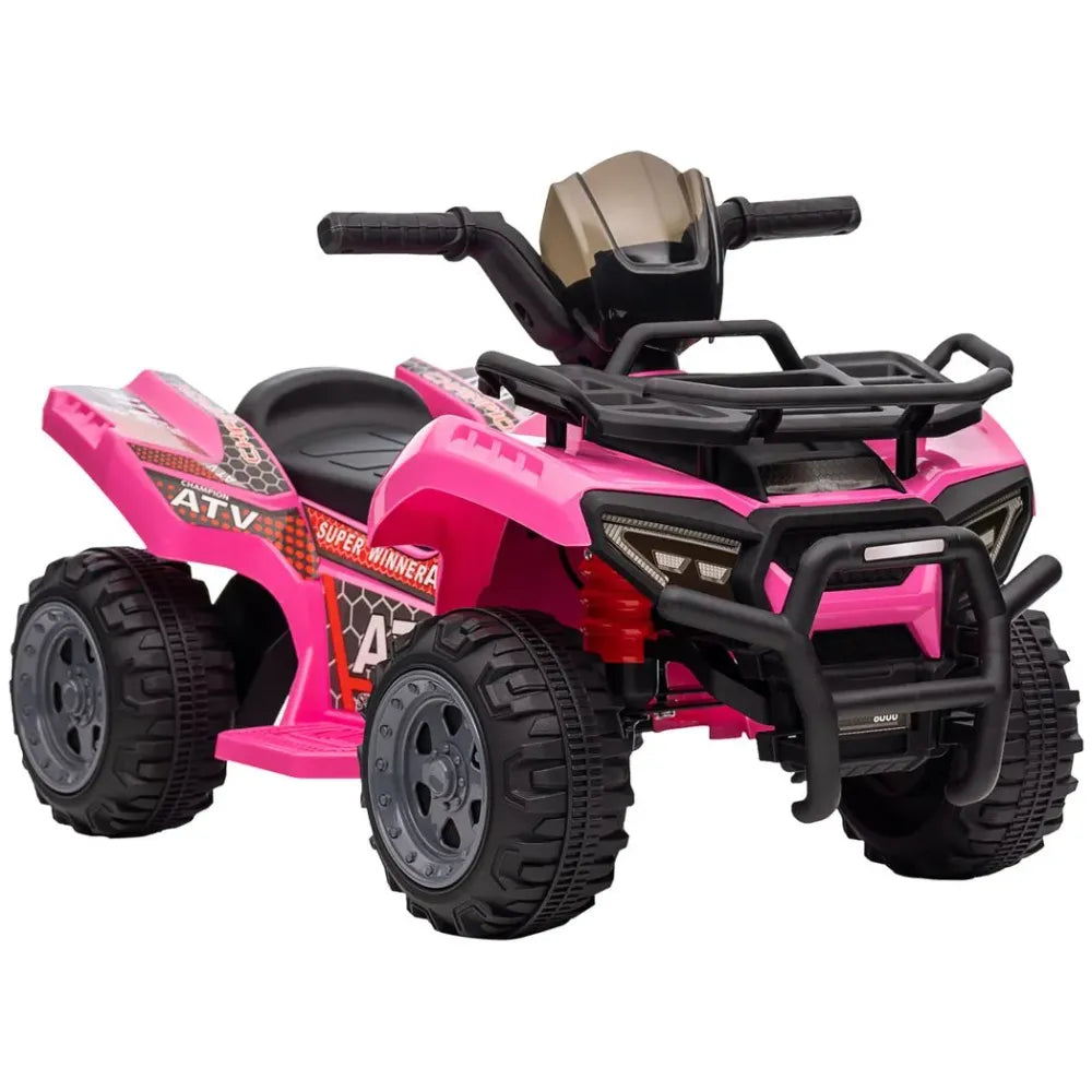 Kids Ride-On ATV with Music - Pink, 18 to 36 Months