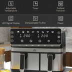 Dual Zone Air Fryer 8.5L with SYNCFinish 2700W - 2x the Taste, Double the Speed, Precision