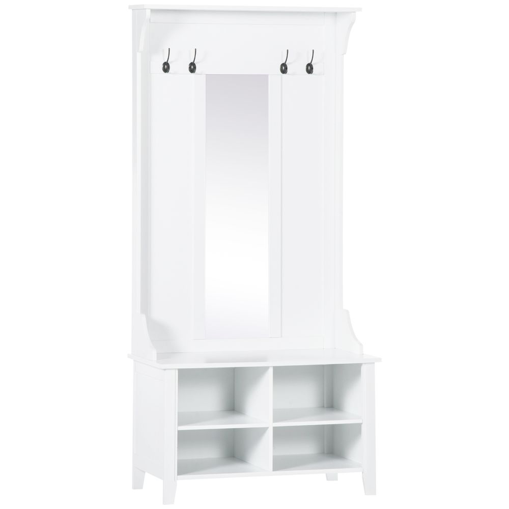 Mirror Cabinet, 80x40x170cm - White