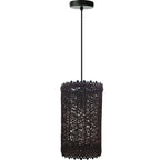Vintage Wicker Rattan Pendant Light - Handmade, Adjustable, E27 Base - for Living Room, Dining Room, Cafe, Bar