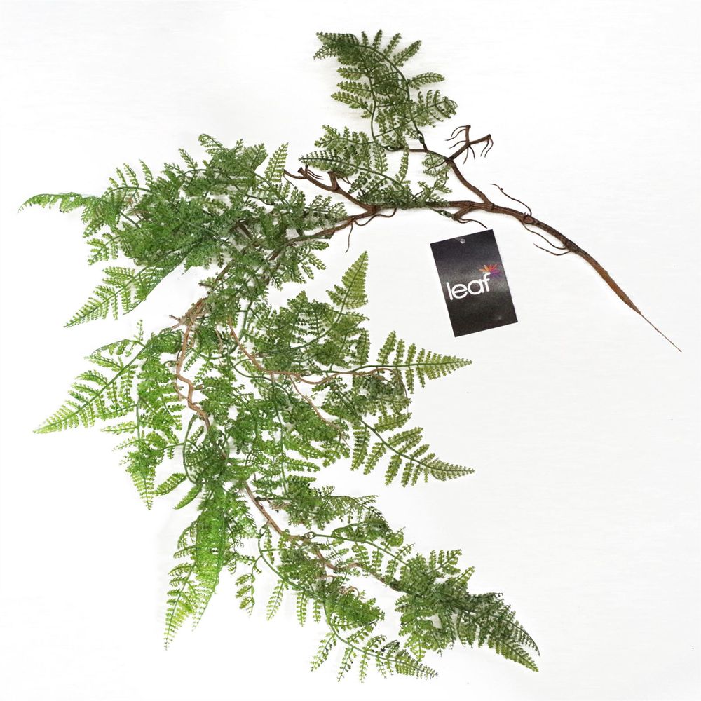100cm Dark Green Artificial Hanging Fern - Pack of 6