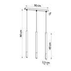 Pendant lamp steel Mozaica modern Design G9 in Steel