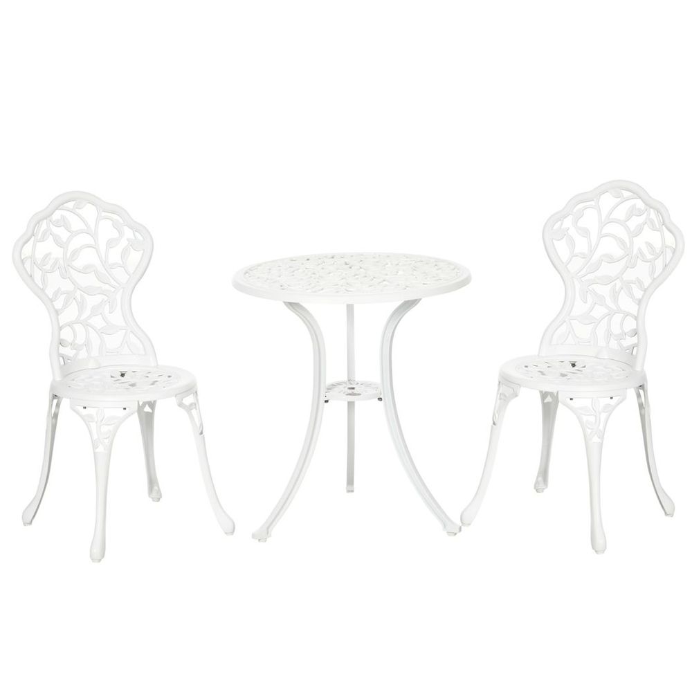 Aluminium Bistro Set: Coffee Table + Chair - Outdoor Dining at its Best
